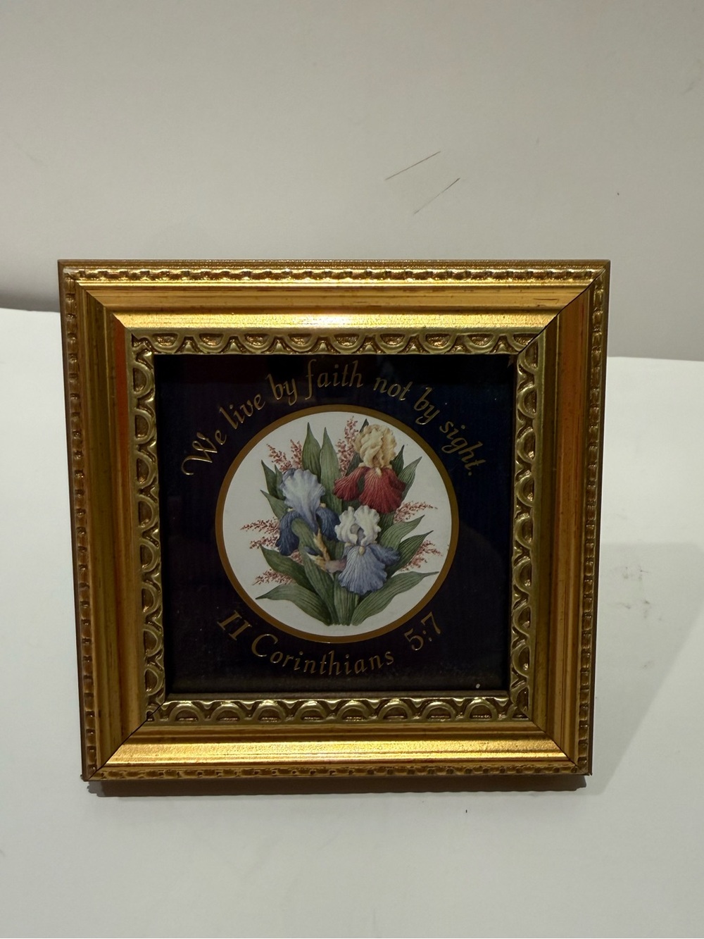 Framed Scripture Art We Live By Faith Not By Sight II Corinthians 5:7